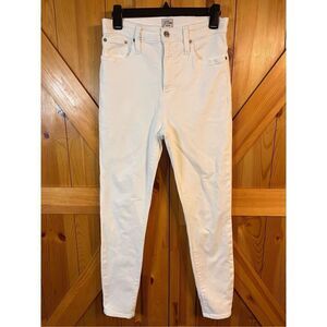 J. Crew curvy toothpick Denim Women’s White jeans size 28 (2186)